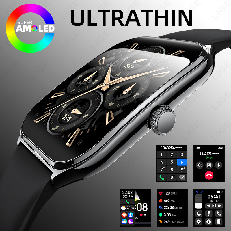 LIGE New Ultra Thin Smart Watc - Watches Ladies Smartwatch ulasan dan harga