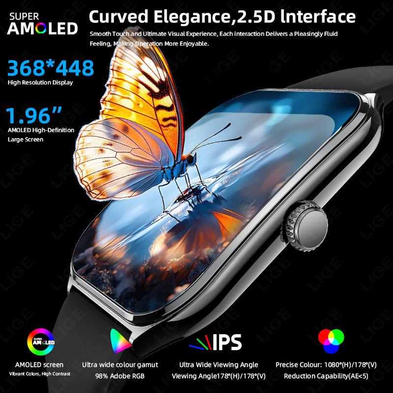 LIGE New Ultra Thin Smart Watc - Watches Ladies Smartwatch ulasan dan harga
