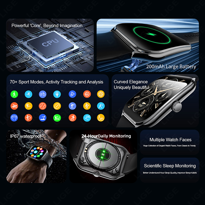 LIGE New Ultra Thin Smart Watc - Watches Ladies Smartwatch ulasan dan harga