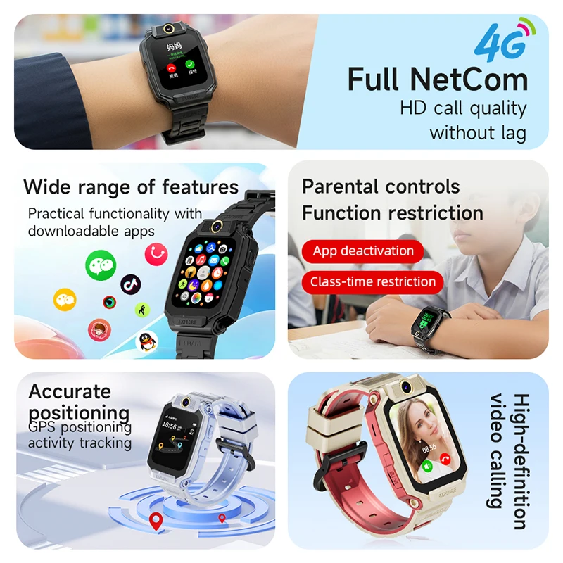 4G Kids Smart Phone Watch GPS  - Smartwatch Watches For Kids With Gps ulasan dan harga