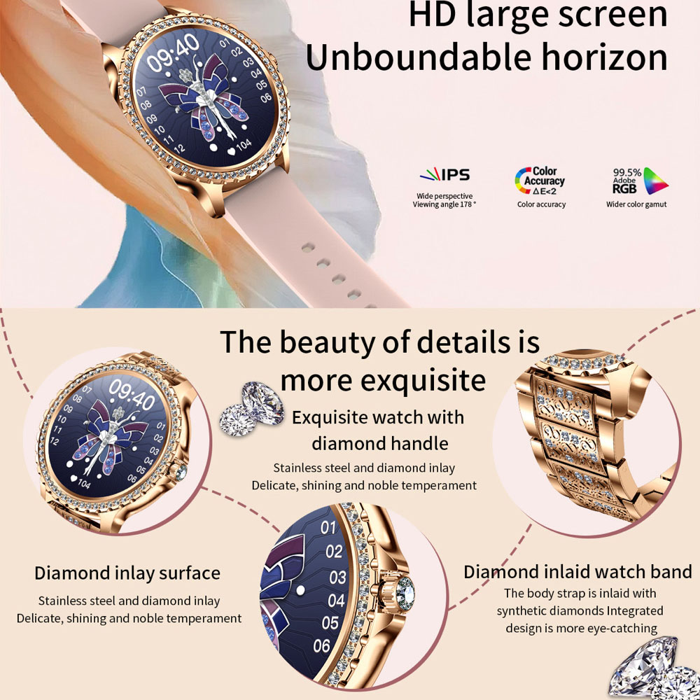696 New Blue Tooth Call Women  - Watches Ladies Smartwatch ulasan dan harga