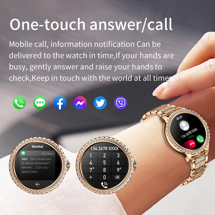 696 New Blue Tooth Call Women  - Watches Ladies Smartwatch ulasan dan harga
