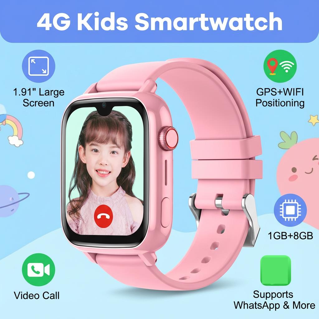 4G Smart Watch Kids GPS WiFi L - Smartwatch Watches For Kids With Gps ulasan dan harga