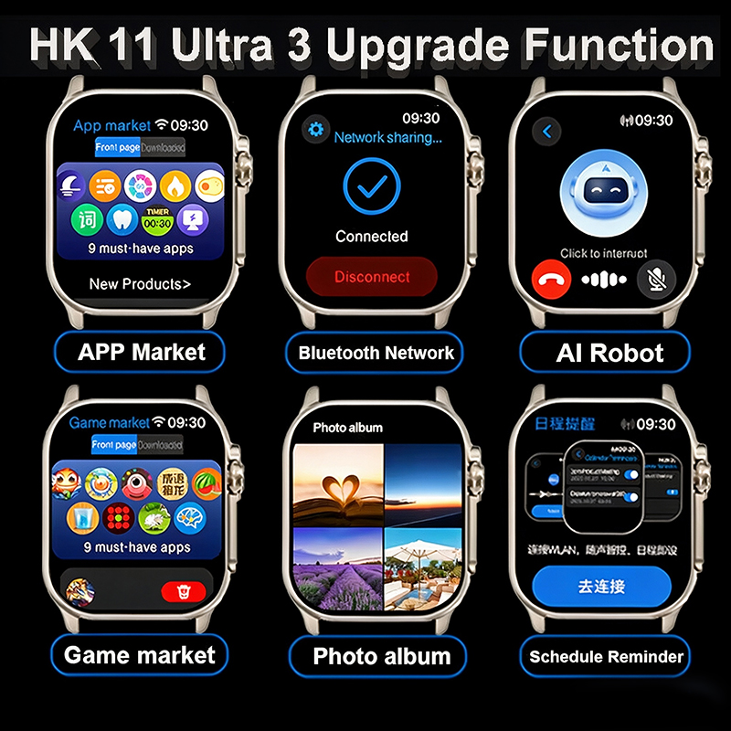 New Watches Men HK11 ULTRA3 Sm - Smartwatch Watches For Girls ulasan dan harga